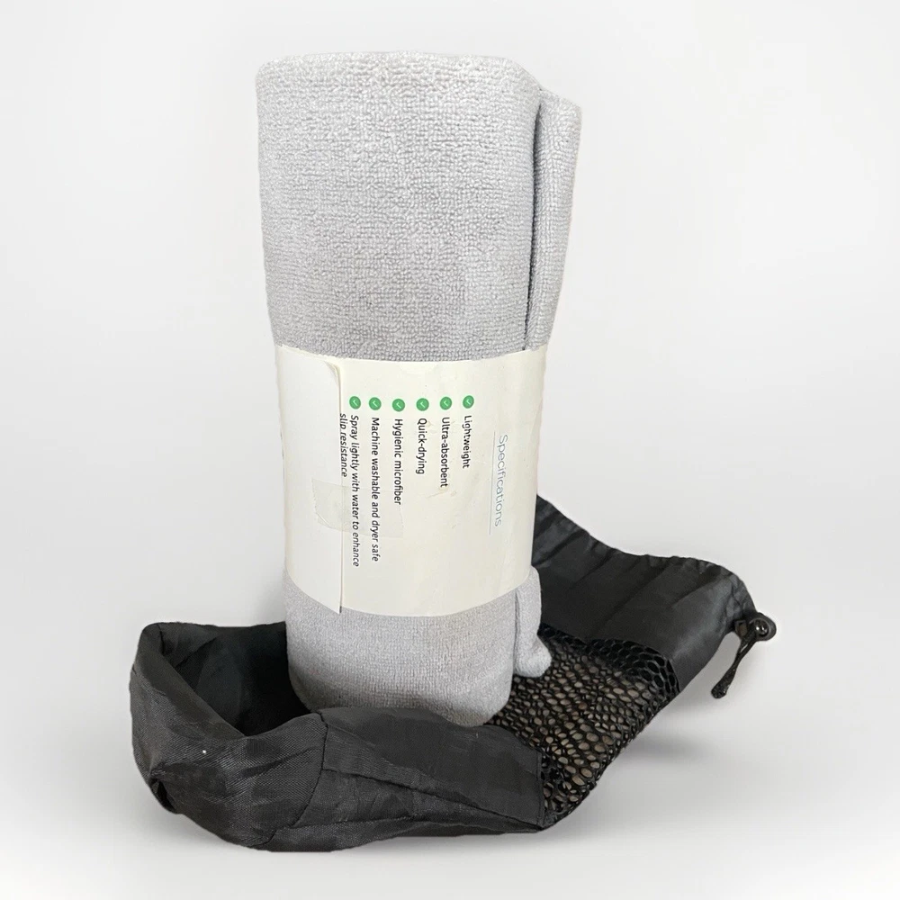 NonSlip Yoga Mat Towel Ultra Absorbent Quick Dry Microfiber Includes Bag