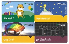 Geschenkkarte Gift Card Thalia Kleiner Prinz One Love Fragezeichen Set 4 Stück