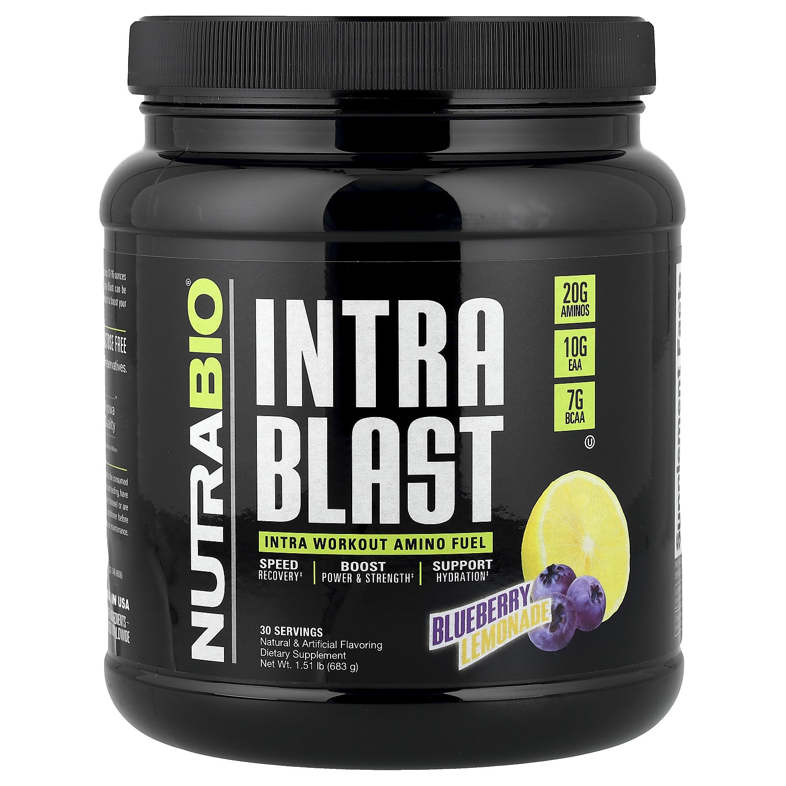 Intra Blast Intra Workout Amino Fuel Blueberry Lemonade 151 lb 683 g 10190₽