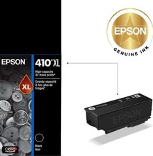 Epson 410XL High Capacity Black Ink Cartridge Genuine OEM New Sealed BB:2027   