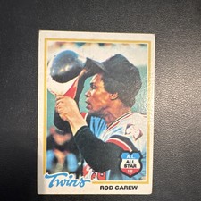 Topps 1978 Rod Carew #580 Minnesota Twins A.L. All Star Baseball Card