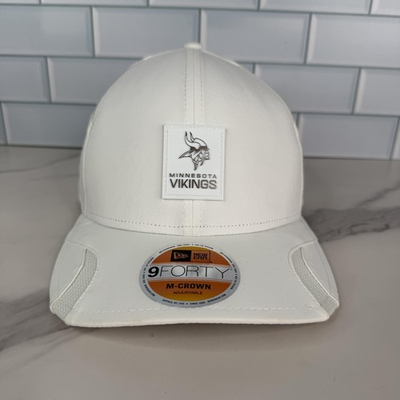 #ad Minnesota Vikings Hat Cap Snap Back Mens One Size White M Crown New Era 9FORTY $35.14
