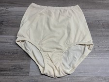 Vintage Exquisite Form High Waist Granny Panties Brief NWT Nylon Sz 4-5 Cream N