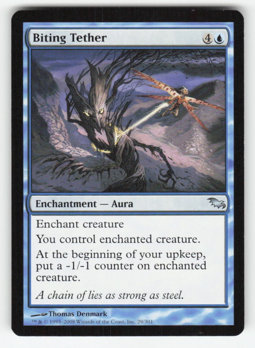 Biting Tether 29 Uncommon Shadowmoor Magic: The Gathering Lightly Played