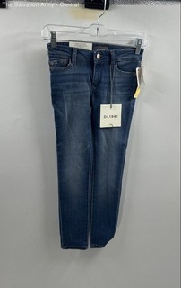 DL1961 Girls Blue Chloe Medium Wash Coin Pocket Denim Skinny Jeans Size 7