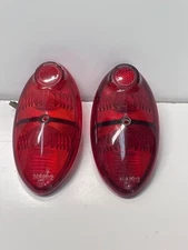 1955 1956 Metropolitan Tail Light Lenses Stimsonite NAK-3  PAIR Fast Shipping !