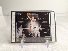 2021-22 Stephen Curry Noir Feature Length Silver Frame Numbered  12/25
