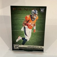 Panini 2018 Courtland Sutton Rookie #323 Denver Broncos Football Trading Card. rookie card picture