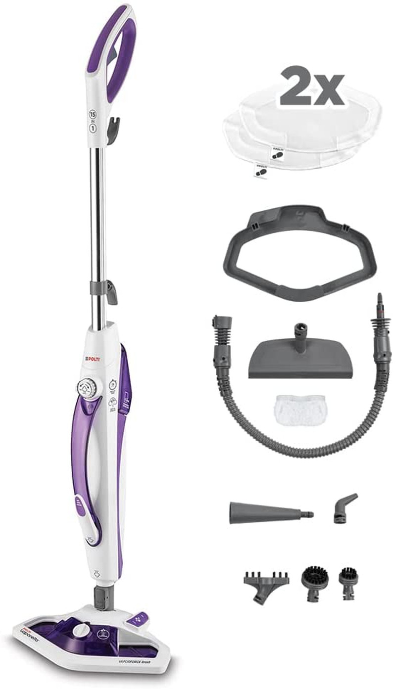 Vaporetto SV440 Double Polti: Pulitore Portatile e Scopa 1500W 2-in-1