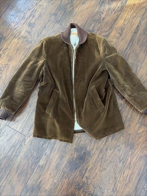 VTG 50 60s The Original CLICKER Lakeland Corduroy Bomber Car Coat Jacket Size 42
