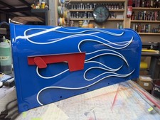   Gibraltar Custom Painted Hotrod Flame Mailbox   Medium, Galvanized Steel, New  