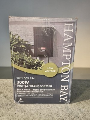 Hampton Bay 300W Landscape Lighting Digital Transformer 1001509794 OPEN BOX