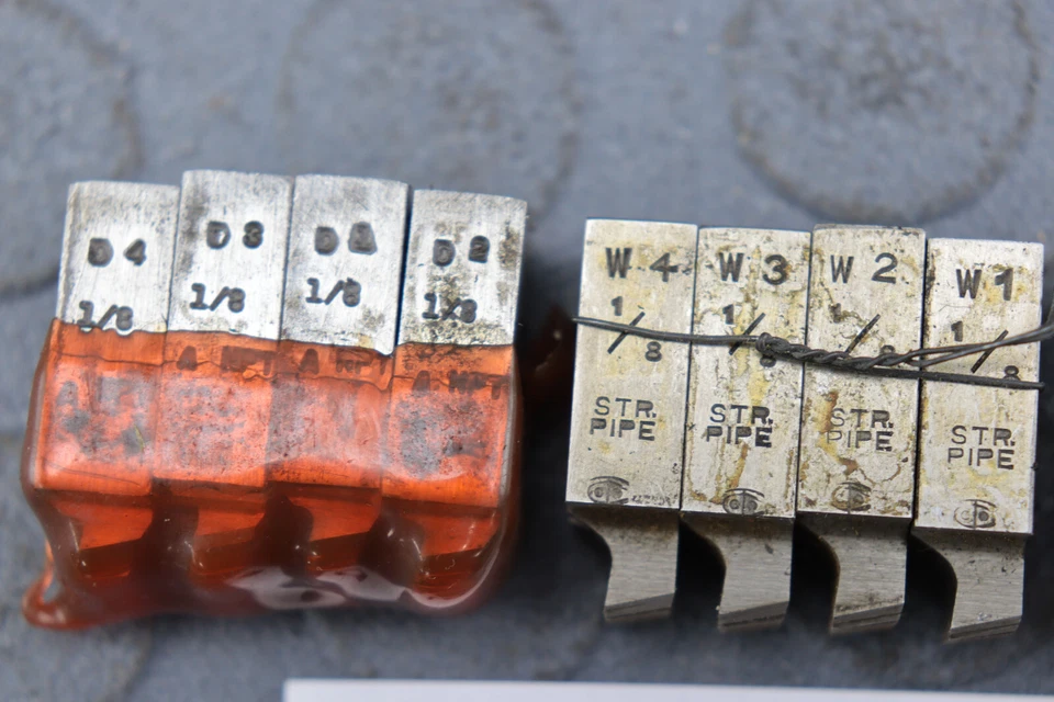 1/8 STR PIPE  GEOMETRIC THREADING DIES THREAD CHASERS 9/16-D LOC4140 - Image 3 of 4