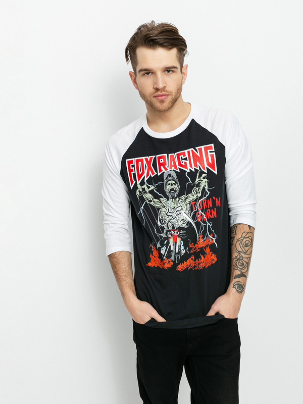 Fox Racing Turn N' Burn Backstage Raglan Tee Shirt Large BNWT
