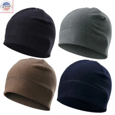 Mens Winter Warm Fleece Hat Thermal Windproof Military Tactical Beanie Skull Cap
