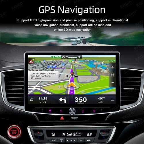 1DIN Rotatable 10.1" Android 13.0 Carplay Car Stereo Radio GPS WIFI Touch Player - Picture 4 of 16