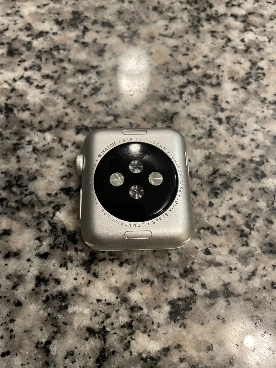 Apple Watch Series 3 GPS 38mm Aluminum Case CRACKED SCREEN NO BAND