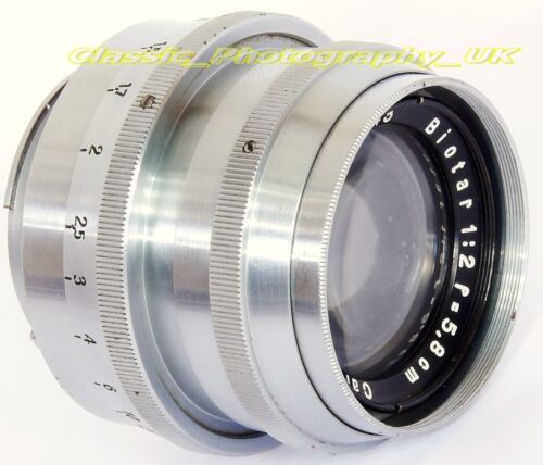 Zeiss BIOTAR 1:2 f=5.8cm Rare HEAVY Type Chromed Brass 58mm F2 Lens for Exakta - Picture 8 of 13