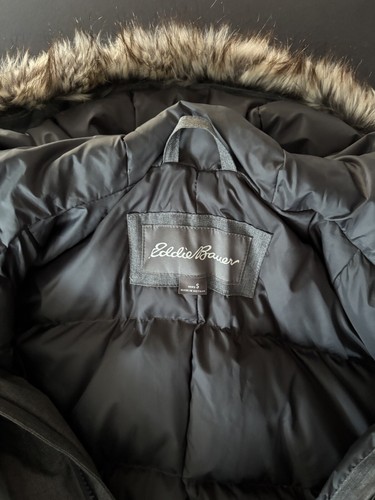 Neu mit Etikett Eddie Bauer Superior Daunen Stadion Parka Mantel für Herren grau Small UVP $ 400 - Bild 5 von 7