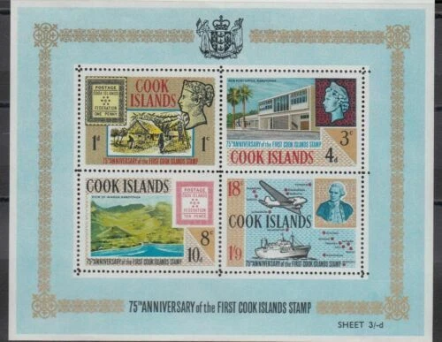 Timbres des Îles Cook depuis 1965 blocs