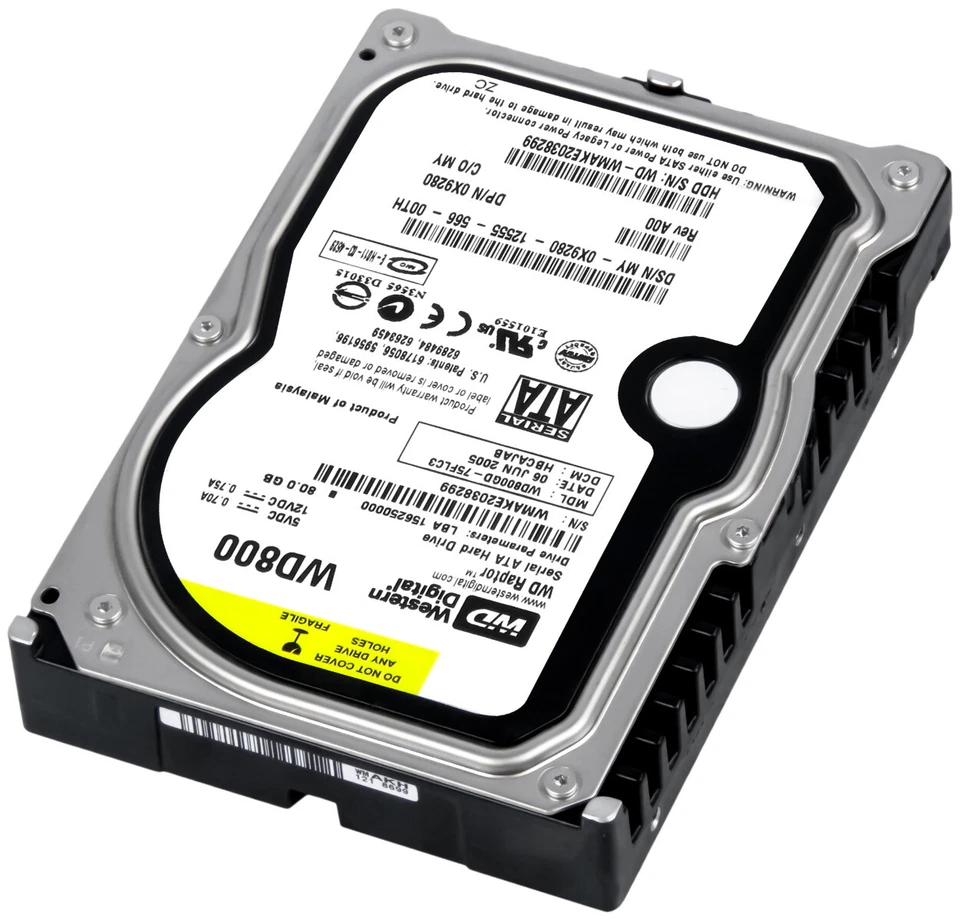 Hard Drive Dell 0X9280 WD800GD-75FLC3 80GB 10K 8MB SATA 3.5'' - Image 2 of 3