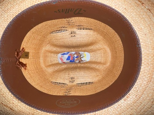 VTG NEW MENS 6 7/8 70S DALLAS GRAND ENTRY KOKO KOOLER WOVEN COWBOY WESTERN HAT - Bild 8 von 9