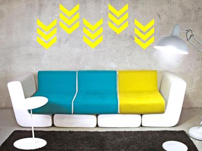 CHEVRON ARROW Wall Art Decal Quote Words Lettering Decor Bedroom DIY