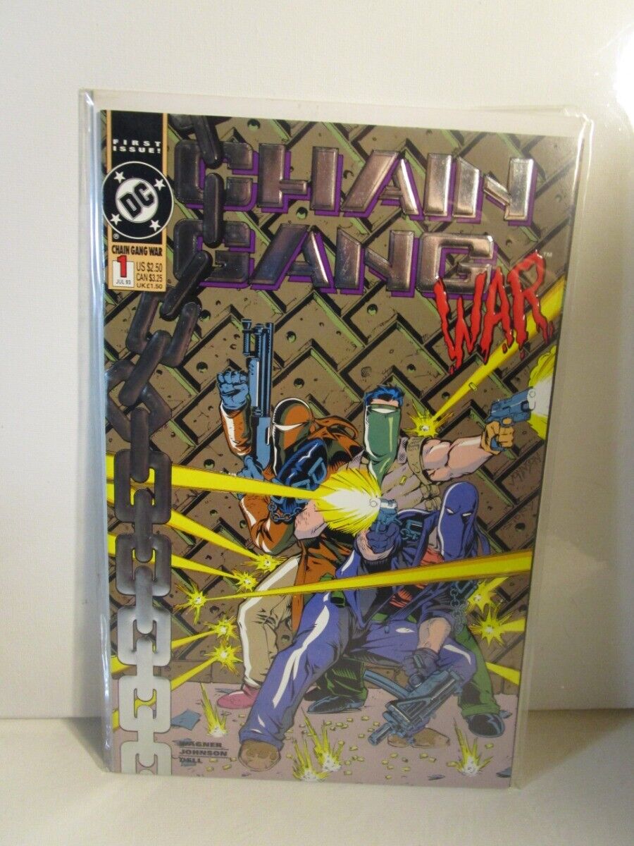 DC Comics Chain Gang War #1 July 1993 Embossed Cover Wagner Johnson DelBAGGED BO
