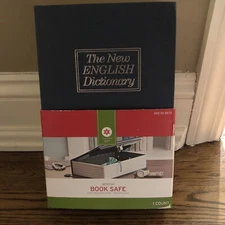 Promark Hidden Book Safe Locking w/ Key Hardcover Plastic Bookshelf