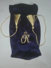 (1) Crown Royal Special Reserve Bag 750ml 10" Purple w/ Tassels Drawstring 