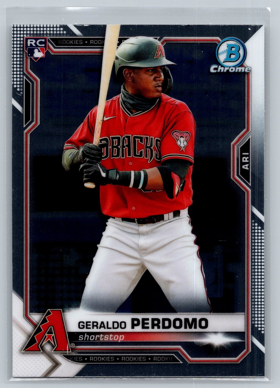 2021 Bowman Chrome #98 Geraldo Perdomo Rookie Arizona Diamondbacks