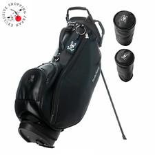 Psycho Bunny Carry Stand Bag BLACK SELECTION Headcover Set 9 x 46" 5way PBMG4FCA
