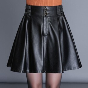 jupe simili cuir elastique
