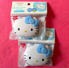 Sanrio Accessory Pill Case 2PC Hello Kitty Japan Kawaii New