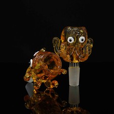 Colorful Happy Octopus Male Glass Slider Bowl 14mm Free Shipping - US Seller