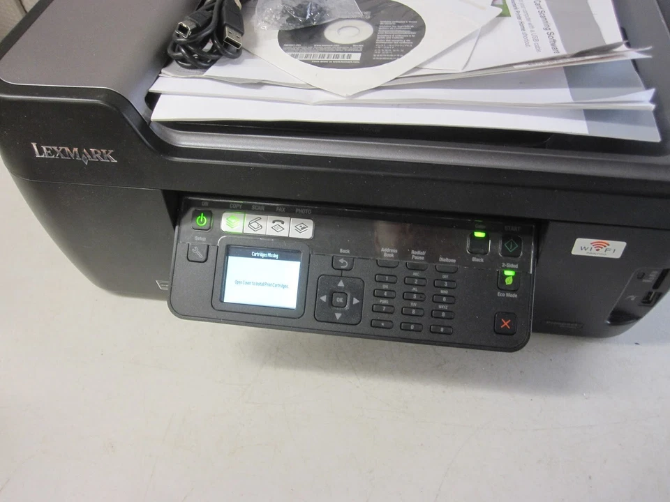 Lexmark 4443-2Wn Pro205 All-In-One Inkjet Color Printer - Needs Head Cleaning - Image 2 of 4