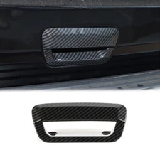 Trunk Tailgate Door Bowl Cover Trim For Jeep Grand Cherokee 14+ ABS Carbon Fiber