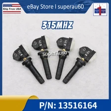 Set 4 TPMS Tire Pressure Monitoring Sensor for Buick Cadillac Chevy GMC 13516164