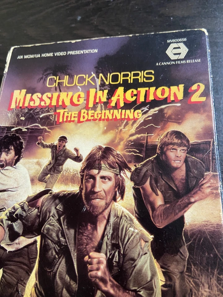 Missing In Action 2 1985 VHS Big Box Chuck Norris MGM/UA...Classic Chuck Norris! Foto 3 de 4