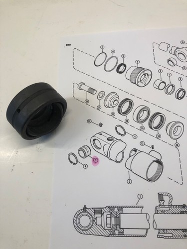 Stabilizer Cylinder Tube End Bushing fits Case 580B 580C 580B 580C D36203