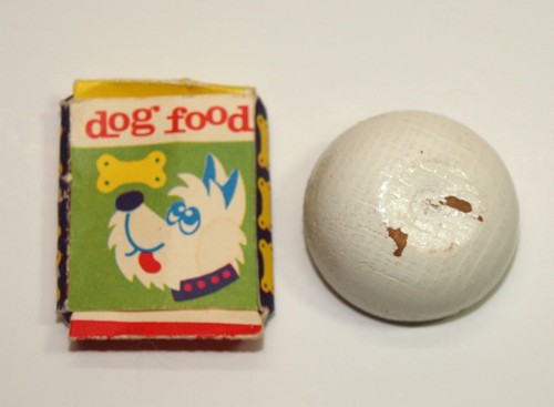 Barbie Mattel vintage 1964-65 #1613 DOG 'N DUDS accesorios collar de tazón de comida etc. - Imagen 6 de 6