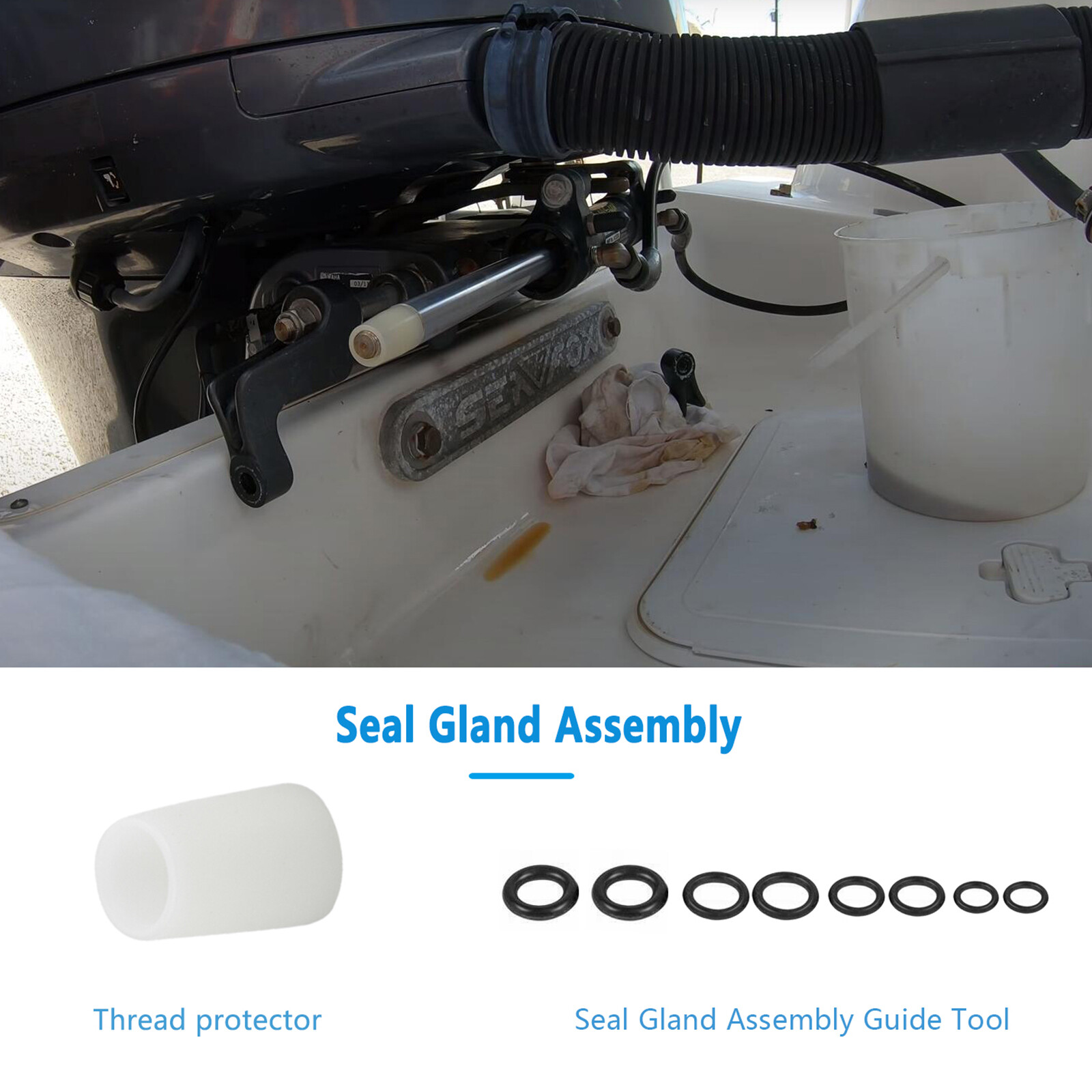 HS5157 Front Mount Hydraulic Steering Cylinder Seal Kit for SeaStar