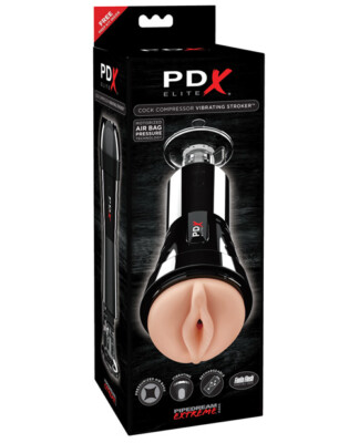 Pdx Elite C*ck Compressor V*brating Stroker