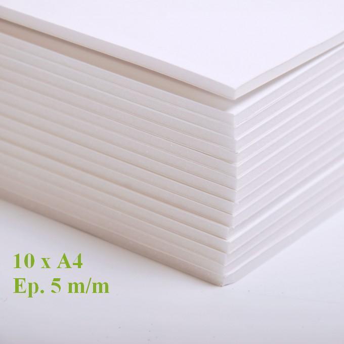 Carton mousse Kapa Line A4 5mm blanc lot de 10 plaques pour maquette architecture