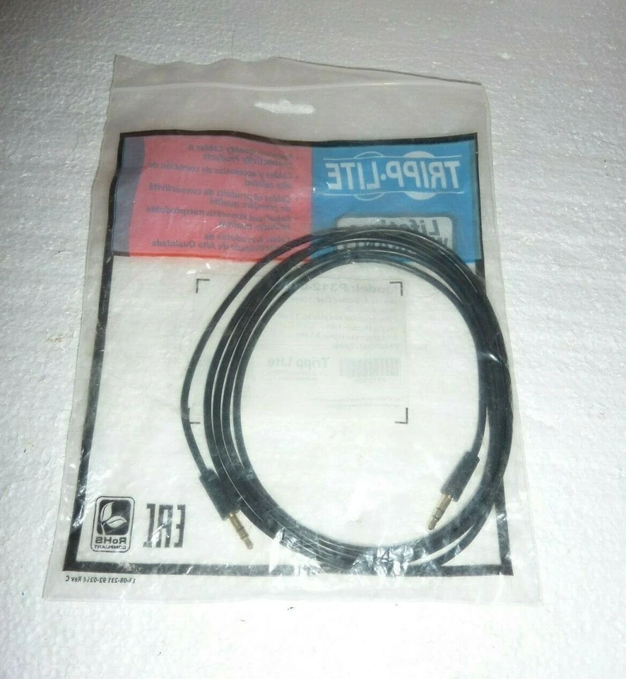 New in Package Tripp Lite 3.5mm Mini Stereo Audio Cable (M/M) 6-ft P312-006 S-31 - Image 3 of 3