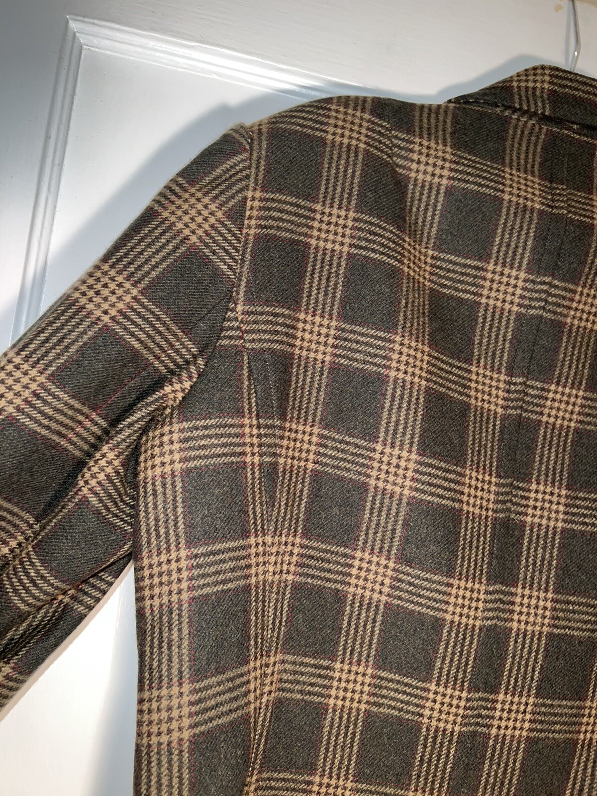 Talbots 2  Button Wool Blend Blazer Jacket Plaid … - image 10