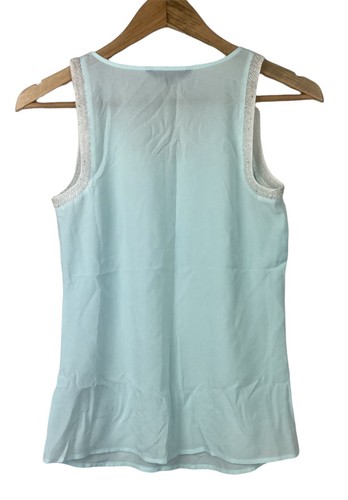 Portmans Women’s Tank Top Light Blue Beaded Lightweight Sleeveless Size S 8 - Picture 3 of 10