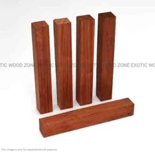 12 Pcs, African Padauk Pen Turning Blanks 3/4x 3/4x 6 Carving- Free US Shipping