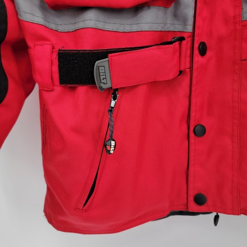 BILT Men's Medium Winter Motorcycle Jacket Padded Red/Black Heavy Racing - Bild 5 von 21