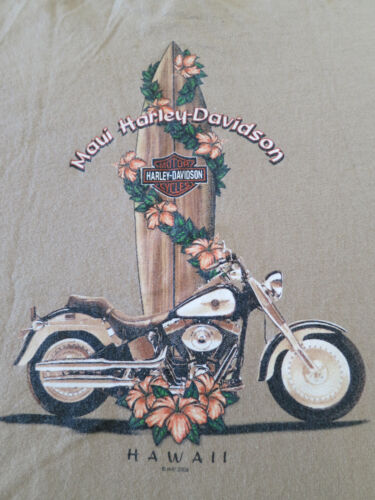 Seltenes klassisches Harley-Davidson Maui Hawaii Longboard Shirt 2X - Bild 1 von 4